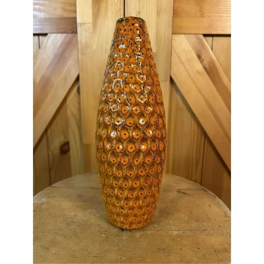 Burnt Orange Black Honeycomb 10
